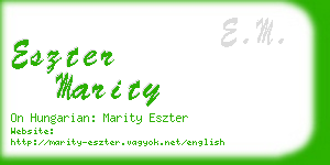 eszter marity business card